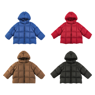 幼悠男童羽绒服防风保暖冬装2025新款95白鸭绒儿童蓬松连帽外套潮
