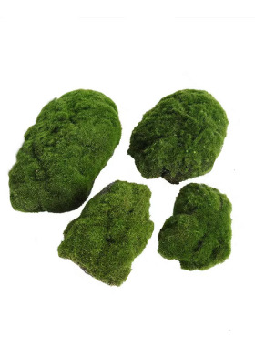 仿真植绒假石头摆件盆景微景观