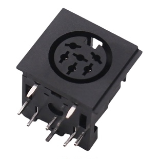 DS-6-03方形S端子连接器大方6芯8脚插座 6PIN针 DIN母座