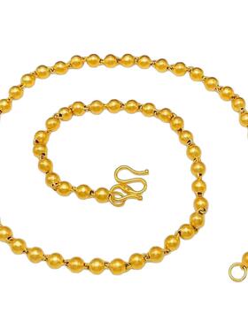 新款沙金项链女铜镀金仿