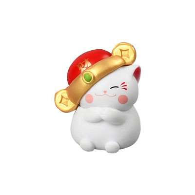 迷你招财猫治愈系办公室桌面摆件