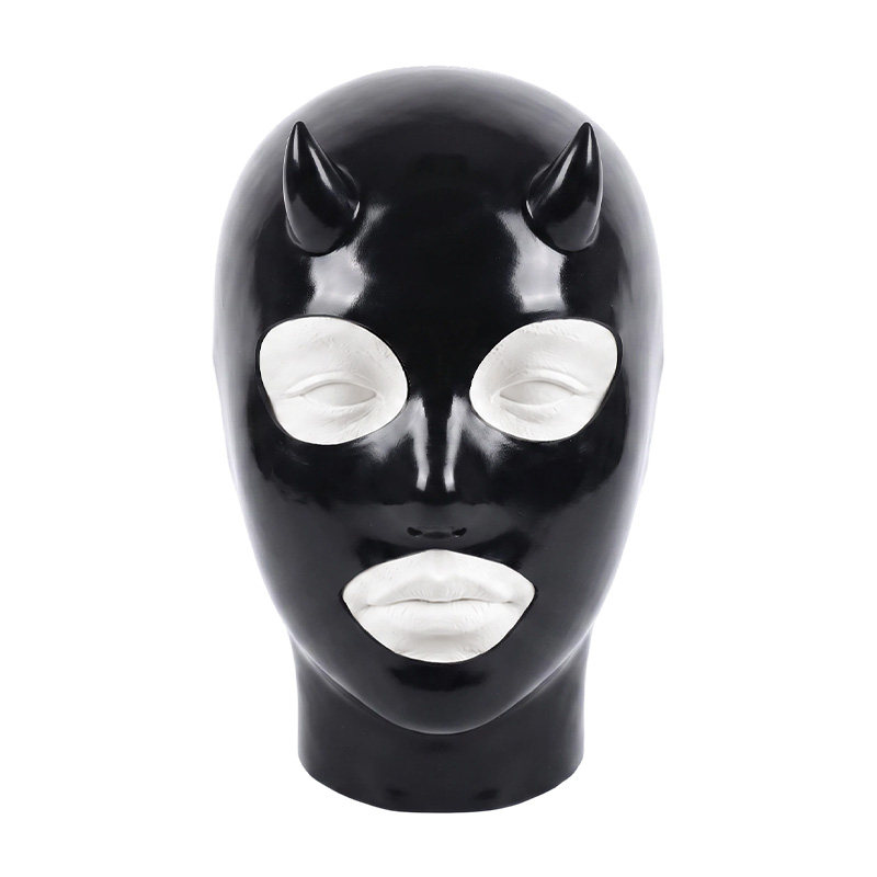 SMITIZEN小恶魔角硅胶头套仿乳胶cosplay角色扮演面具带角MASK