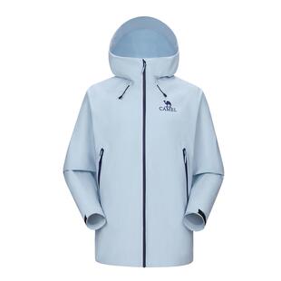 [远山蓝]骆驼户外硬壳单层冲锋衣男女春季防风防水外套行侠登山服