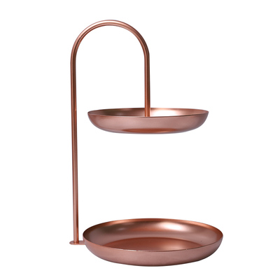 客厅茶几轻奢双层前台托盘