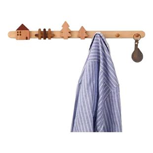 实木挂钩进门创意墙壁家用挂衣架玄关入户门口墙面壁挂装饰衣帽钩