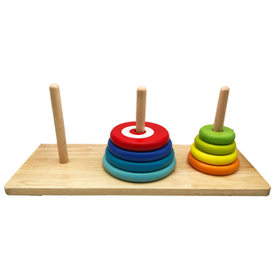 汉诺塔10层比赛用八层益智玩具河内塔老人益智预防痴呆玩具解闷玩