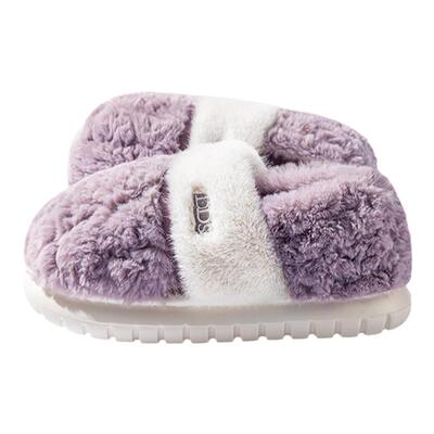 毛绒厚底棉拖鞋女款冬季包跟2025