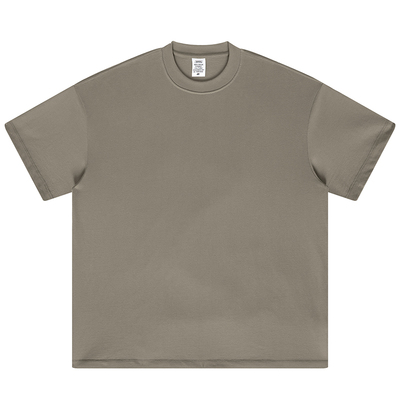 高街重磅纯色短袖T恤男OVERSIZE