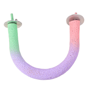 鹦鹉站杆解闷小鸟站架树脂磨砂磨爪棒磨嘴器笼内装饰鹦鹉用品大全