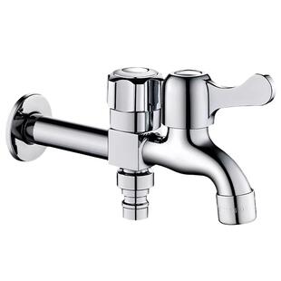 三通洗衣机水龙头专用一进二出万能接头自动止水阀水管双出水螺纹