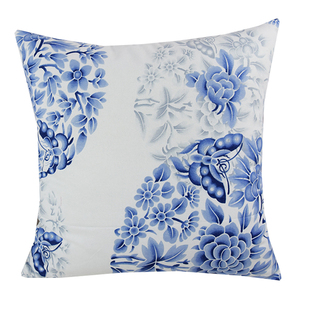 纯棉沙发大抱枕套碎花靠背套床上靠枕客厅靠垫套4560正方形不含芯