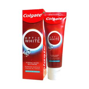 高露洁OPTIC WHITE光感白牙膏减轻牙垢美白亮白闪钻清新口气异味