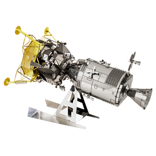 航空航天阿波罗登月舱积木3d立体金属拼装模型手工diy拼图飞船三