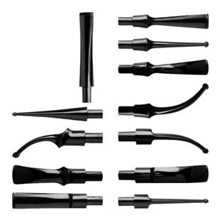 烟斗咬嘴配件9mm烟嘴榫头用木滤芯DIY自由式斗嘴亚克力过滤烟斗嘴