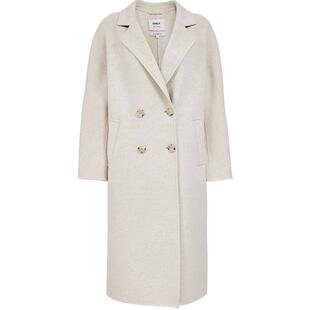 【ONLY奥莱】春季新款羊绒羊毛混纺气质翻领中长款纯色毛呢大衣女