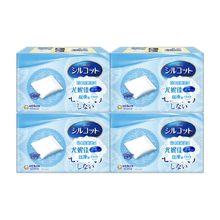 Silcot/舒蔻尤妮佳补水丝滑多功能化妆棉卸妆棉82片4盒