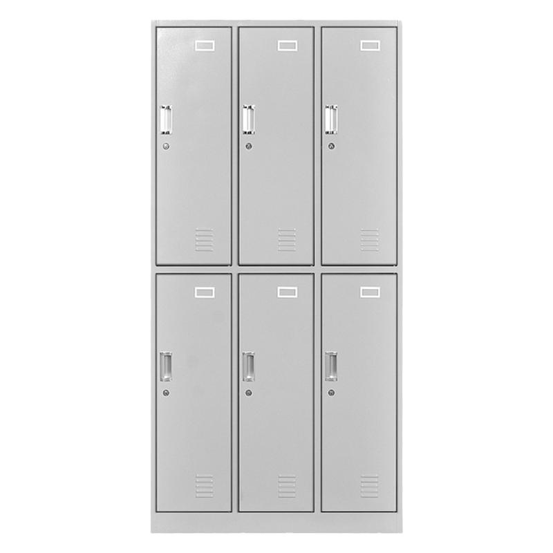 厦门六门更衣柜挂衣鞋柜铁皮储物柜存包柜员工宿舍柜工厂多门衣柜