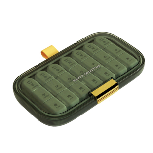 避光药盒一周七天密封星期随身便携式药品大容量分装7日老人药盒