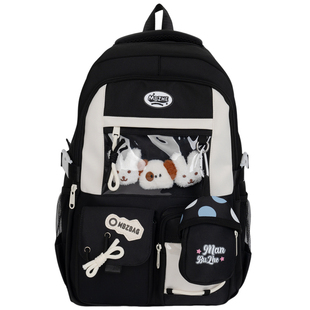 高颜值ins初中生书包小学生三到六年级大容量女结实耐用高中双肩