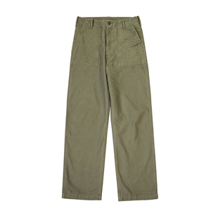 红风 军绿色修身军官裤原版复刻OG107复古美式工装裤直筒休闲裤