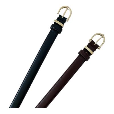 柔软小皮带细款多孔腰带百搭