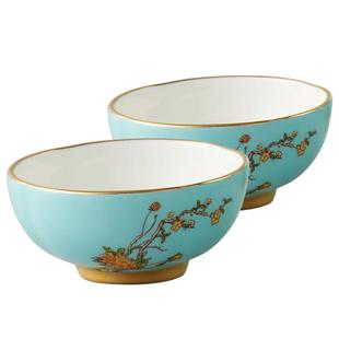 永丰源夫人瓷 西湖蓝茶杯40ml 功夫茶杯单个