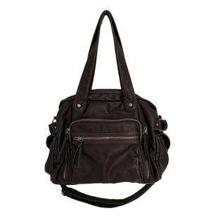 YAU大树 复古机车包大容量多拉链运动单肩包斜挎手提y2k辣妹包