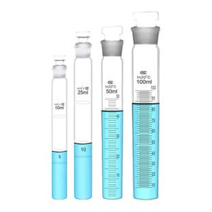 天玻A级可过检 具塞比色管10/25/50ml/100ml高硼硅玻璃纳氏全刻度