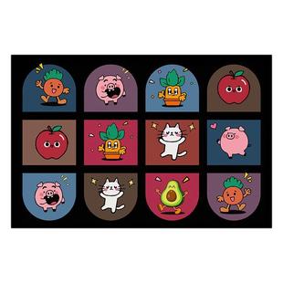 复古卡通厨房沥水垫台面垫子硅藻泥吸水碗碟餐具干燥垫桌面汲水垫