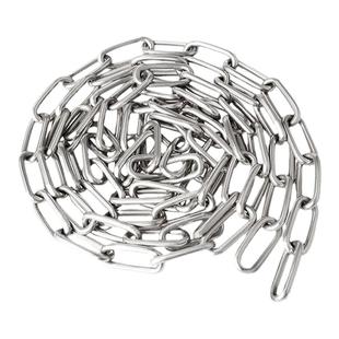 304不锈钢链条护栏链加粗无缝晾衣链晒衣晒被绳子吊链起重铁链