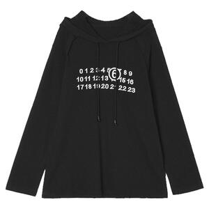 精美数字图案上衣连帽卫衣