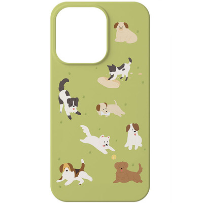 原创草原小狗苹果16菲林手机硬壳