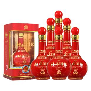杜康国花10 50度纯粮浓香型白酒 500ml *6瓶整箱年货送礼 礼盒装