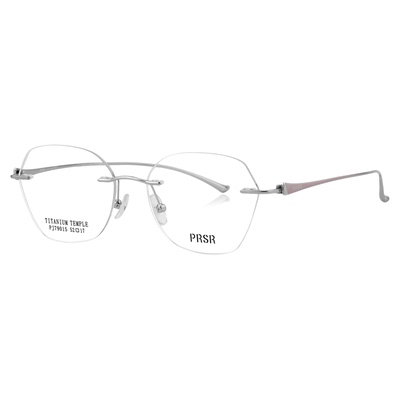 帕莎鞠婧祎女式高级感无框眼镜架超轻纯钛近视散光可配度数防蓝光