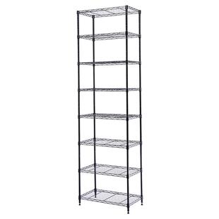 美之高家用书架落地置物架图书馆钢制书柜客厅简约多层铁艺储物架