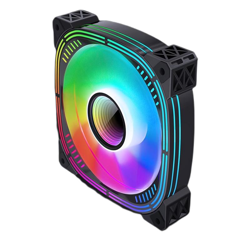 棱镜风扇三代12cm电脑机箱散热器ARGB神光同步5V3针炫彩定速