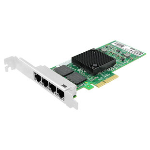 LR-LINK联瑞原厂原装PCIex4千兆双口四口I350-T4服务器网卡英特尔(Intel)I350AM4芯片GigE工业相机LREC9724PT