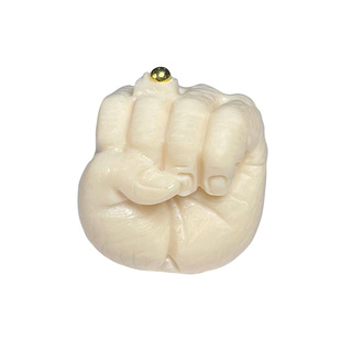 猛犸牙雕刻大权在握背云配饰文玩108颗佛珠男手串隔珠女手链配件