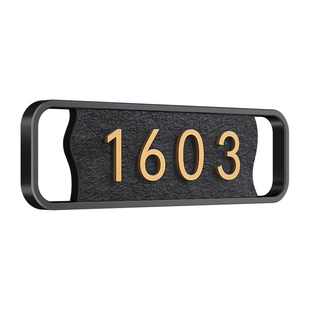 门牌号码牌家用定制装饰创意入户门口数字住宅宿舍别墅可发光房号门号房间卧室装饰大门感应灯回家仪式感定做