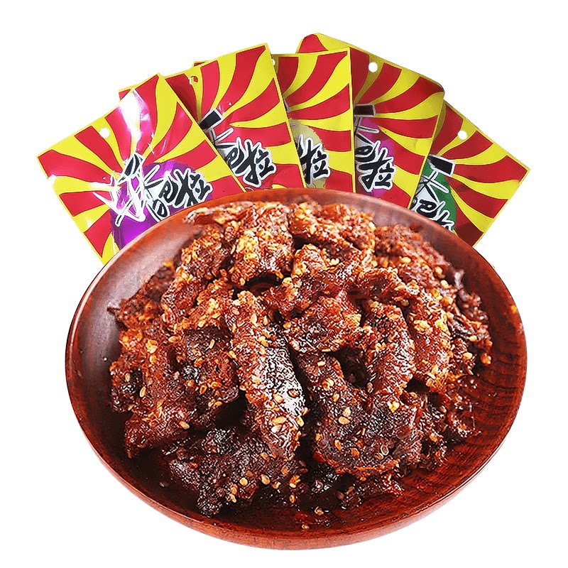 新疆香巴拉娜扎同款牛肉干50g*10袋麻辣香辣孜然芝麻蒜香休闲零食