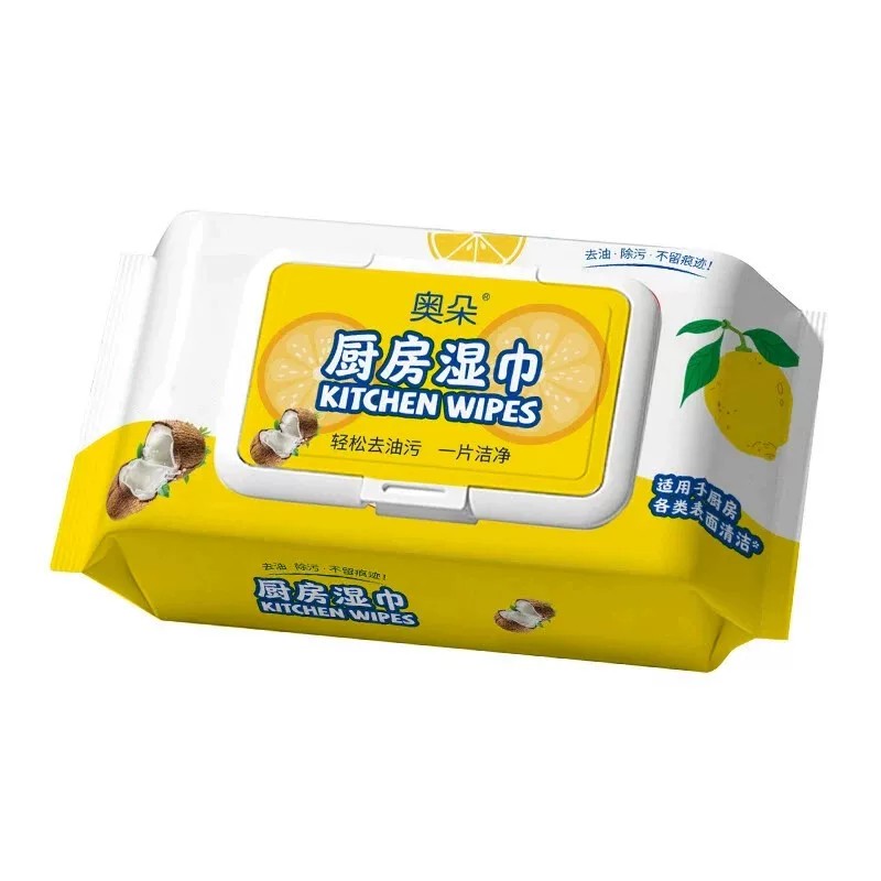 厨房湿巾强力去油污加厚专用清洁湿纸巾一片洁净