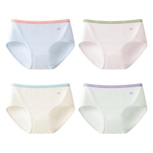 【蚕丝抗菌裆】儿童内裤女童莫代尔棉发育期小学生中大童女孩三角