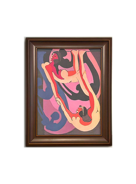 个性工作室名画高级卧室壁炉斗柜