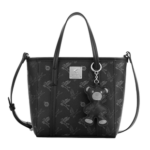 CanniKanlm飞马黑色包包女2026新款高级感小托特包通勤单肩斜挎包