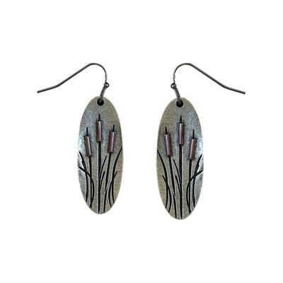 Vintage古着复古芦苇草耳环