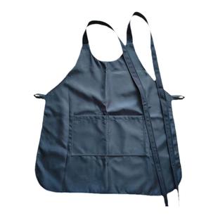 纺织厂挡车工围裙双层防水防油污短款家用厨房餐饮四季可用