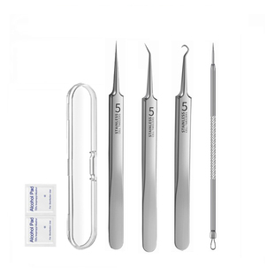 超尖细美容院专用粉刺针黑头针挑挤痘痘工具套装刮闭口神器暗疮针