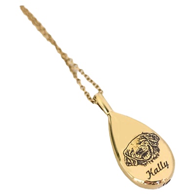 治愈系宠物纪念项链钛钢吊坠定制