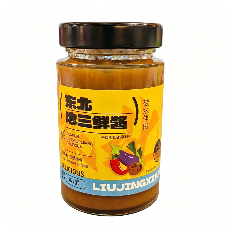 刘敬贤东北地三鲜酱下饭拌饭拌面酱美味酱夹馒头调味酱料开盖即食 食美实拍商品图