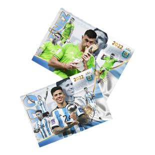 【官方正版】阿根廷国家队 |金球纪念明信片梅西金球奖世界杯夺冠